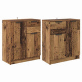 Sideboards 2 pcs Old Wood 60 x 30 x 70 cm Engineered Wood 3415566