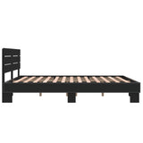 Bed Frame without Mattress Black 150x200 cm King Size 3280142