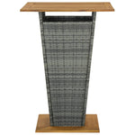 5 Piece Garden Bar Set Grey 3064871