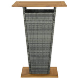 5 Piece Garden Bar Set Grey 3064871