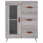 Highboard Grey Sonoma 69.5x34x180 cm Engineered Wood 3198575