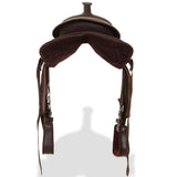Western Saddle. Headstall&Breast Collar Real Leather 13" Brown 91351