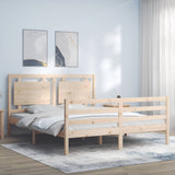 Bed Frame without Mattress 160x200 cm Solid Wood 3194061