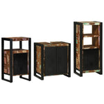 Bathroom Furniture Set 3 pcs Multicolour Solid Reclaimed Wood 3305625