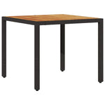 Garden Dining Set 5 pcs Black Poly rattan 3334902