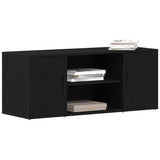 TV Cabinet 100 x 35 x 40 cm Black oak Engineered wood 862125