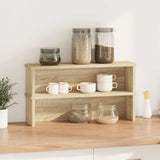 Kitchen Racks Stackable 2 pcs Sonoma Oak 50x15x16 cm 860486