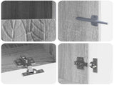 5 Piece LED TV Cabinet Grey Sonoma Engineered Wood 3416766