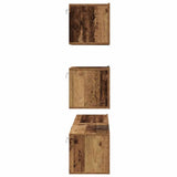 TV Cabinet Set Wall-mounted 4 pcs Old Wood Engineered Wood 3393393