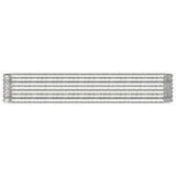 Garden Raised Bed Galvanised Steel 224x40x36 cm Silver 318877