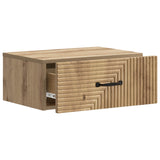 Wall-Mounted Bedside Cabinet 2 pcs Artisan Oak Engineered Wood 898634