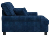 XXL Armchair with Cushions Navy 1.5 Lines Fabric 42043501