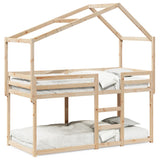 Bunk Bed without Mattress 90x190 cm Single Solid Wood Pine 3282047