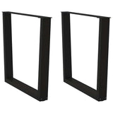 Dining Table Leg Black Powder-coated steel High Table Leg 4012648