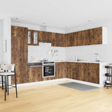 14 Piece Kitchen Cabinet Set Porto Smoked Oak Engineered Wood 3314996