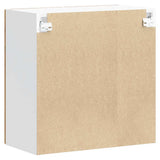 Kitchen Wall Cabinet with Glass Door Lucca Old Wood Engineered Wood 853915