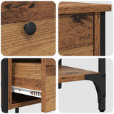Bedside Cabinet 2 pcs Brown 33.5 x 36 x 70 cm Engineered Wood 871237
