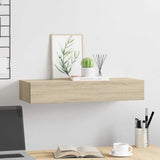 Wall-mounted Drawer Shelf Oak 60x23.5x10cm MDF 330261