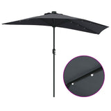 Garden Parasol Anthracite 294 x 150 x 224 cm 42003269