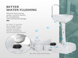 Portable Camping Sink with Running Water and Wastewater Tank, Hand Wash Basin with Rolling Wheels, T3398P348687