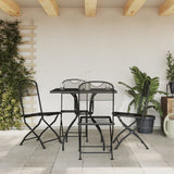 Garden Dining Set Anthracite Expanded metal mesh 5 Piece Set 3211810