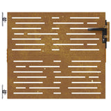 Garden Gate 85 x 75 cm Powder-coated steel Black Lockable 153244