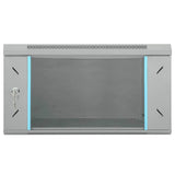 Network Cabinet with Storage Grey 53 x 60 x 30 cm Steel 42017650