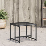 Garden Stools 4 pcs Black Poly Rattan 4008579
