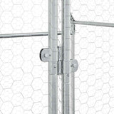 Chicken Cage Silver 400x100x190 cm Galvanised Steel 172551