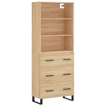 Highboard Sonoma Oak 69.5x34x180 cm Engineered Wood 3189408