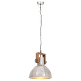 320530 Industrial Hanging Lamp 25 W Silver Round 30 cm E27