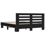Bed Frame without Mattress Black 150x200 cm King Size 3280097