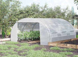 3 x 3 x 2 m Polytunnel Greenhouse with Roll-up Side Walls, Walk-in Grow House Tent with Steel Frame, T3398P318638
