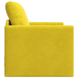 Sofa Bed Dark Yellow 74 x 77 x 81 cm Velvet 4106618