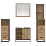 Bathroom Furniture Set 4 pcs Artisan Oak Engineered Wood 3402412