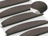 Self-adhesive Stair Mats 15 pcs 80 x 24.5 x 3.5 cm Dark Grey 42038647