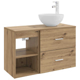 Bathroom Furniture Set 2 pcs Artisan Oak Engineered Wood 3403879