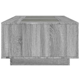 Coffee Table with Infinity LED Grey Sonoma 116x69x40 cm 3284061