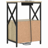 Bedside Cabinet Sonoma Oak 40 x 31 x 60 cm Engineered Wood 859562