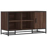 Shoe Bench Brown Oak 100x40x53.5 cm Engineered Wood and Metal 849218