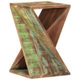 ZNTS Side Table 35x35x55 cm Solid Wood Reclaimed 337995