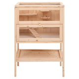 Hamster Cage 55x40x80 cm Solid Wood Fir 172382