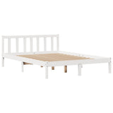 Bed Frame without Mattress White 120x200 cm Solid Wood Pine 3305760