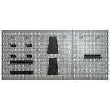 145351 Wall-mounted Peg Boards 3 pcs 40x58 cm Steel