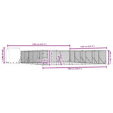 Outdoor Dog Kennel with Roof Silver 12x12x2.5 m Galvanised Steel 3190482