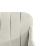 Bench Cream 110x76x80 cm Velvet 351472