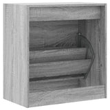 Shoe Cabinet Grey Sonoma 60x34x63.5 cm Engineered Wood 839943