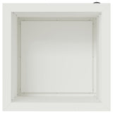 Garden Planter with LED 2 pcs White 40 x 40 x 40 cm Steel 8008129