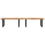 Basin Shelf Wall Mounted Steel and Solid Wood Acacia 3302933