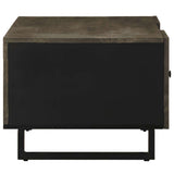 Coffee Table Black 100x54x40 cm Solid Wood Mango 4017696